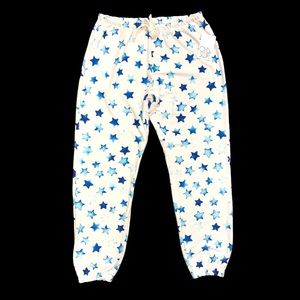 Chaser Sweatpants Indigo Blue Stars Lounge Jogger